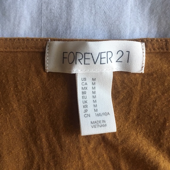 Ochre swing dress with 3/4 length sleeves - Picture 3 of 3